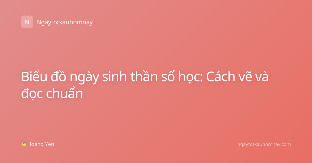 Biểu đồ ngày sinh thần số học: Cách vẽ và đọc chuẩn